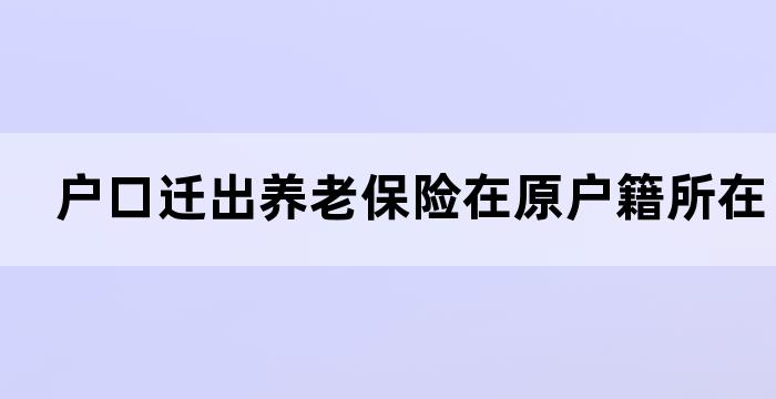 退休所在地与户籍和养老保险点