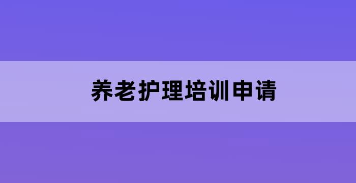 老年居家养老服务项目申报书