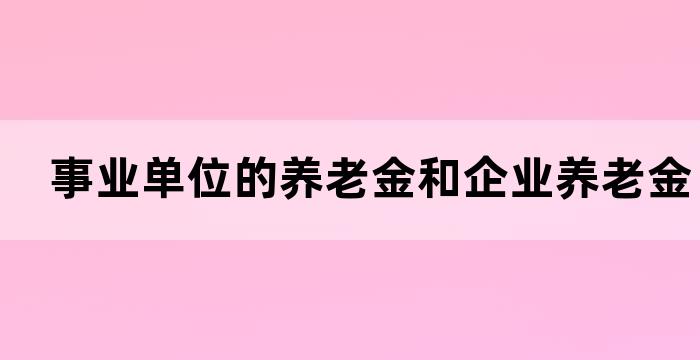 机关事业单位养老保险统筹