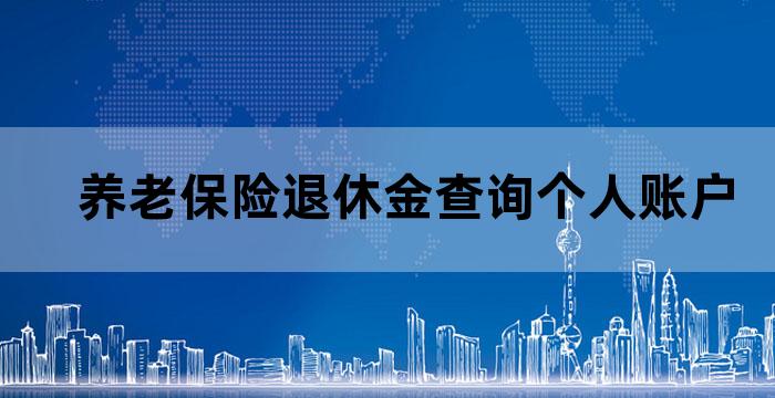 养老保险退休金查询个人账户 养老保险退休金查询个人账户