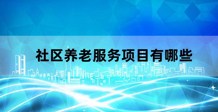 老年人社区参与项目