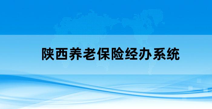 陕西机关养老保险经办系统