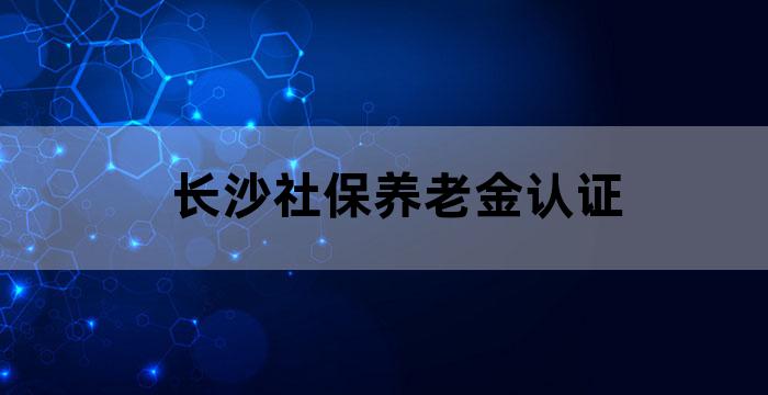 湖南退休人员养老金资格认证