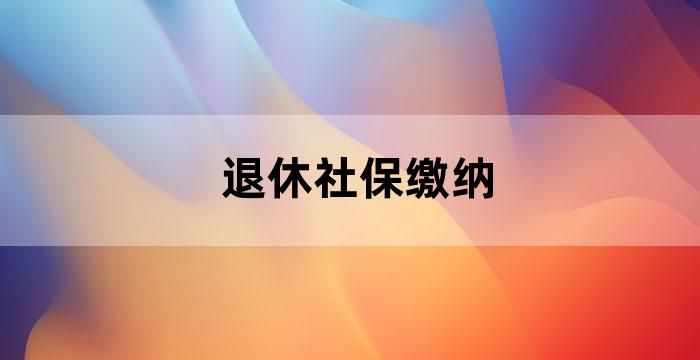 职工养老保险基本养老金
