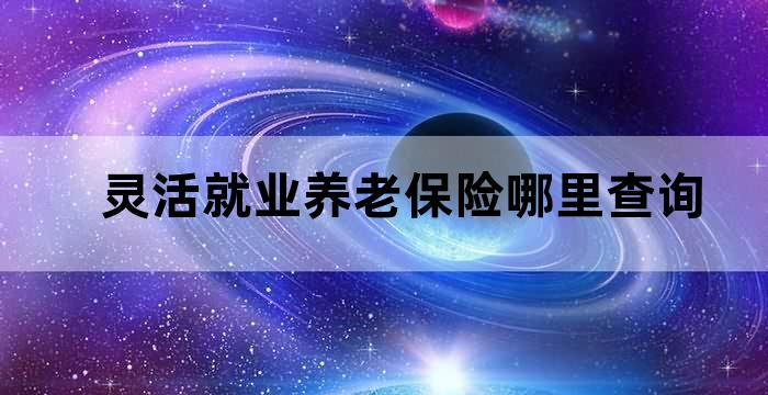 灵活就业养老保险哪里查询 灵活就业养老保险哪里查询