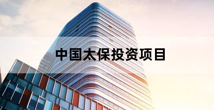 中国太保集团投资的项目