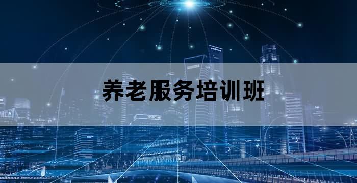养老职业技能培训
