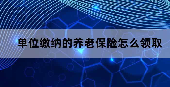 个人账户养老保险金如何领取