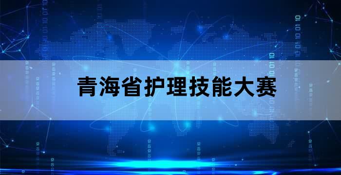青海省技能大赛第一名