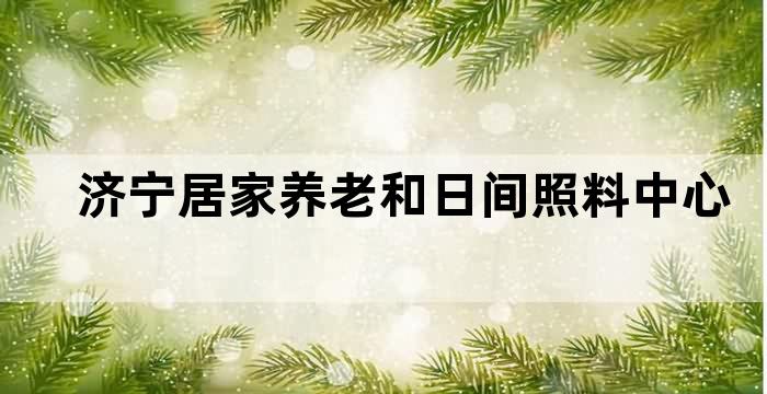 济宁市养老服务指导中心