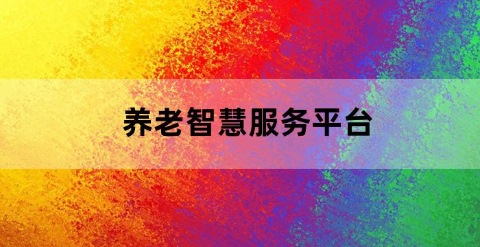 养老服务信息化平台