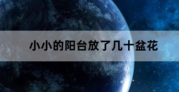 小区有人把花盆放在阳台外面