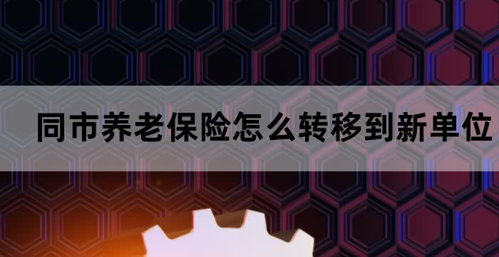 成都养老保险转移流程