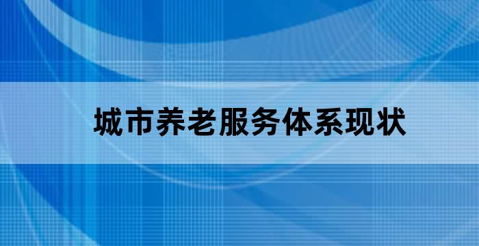 养老服务市场问题