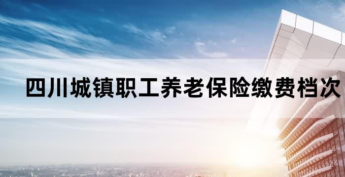 四川城乡居民社保医保缴费档次