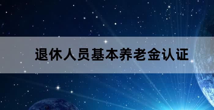 退休人员领取养老保险金认证