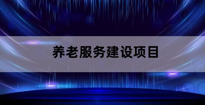 着力发展养老服务