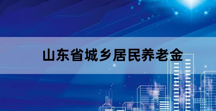 山东养老服务条例全文