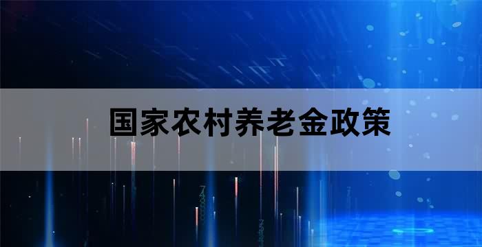 农村居民基本养老保险基金