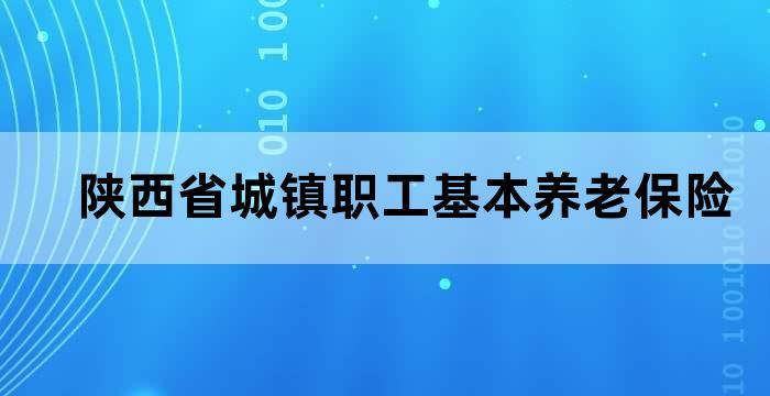 陕西省城镇职工基本养老保险