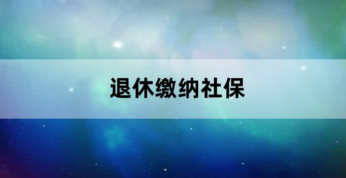 职工养老金缴费