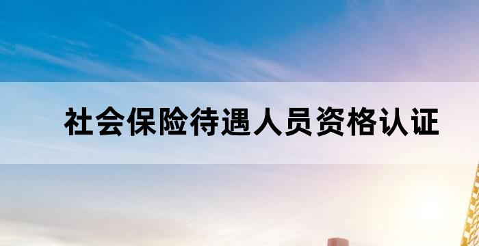 社保待遇领取自助认证