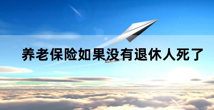 未退休死亡后养老金