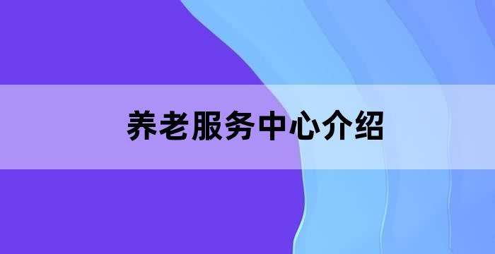智慧养老服务地图