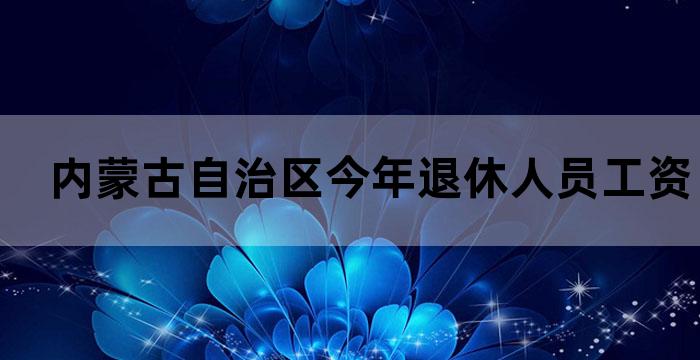 内蒙古自治区今年退休人员工资调整的细则