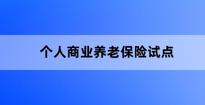 个人养老保障型产品