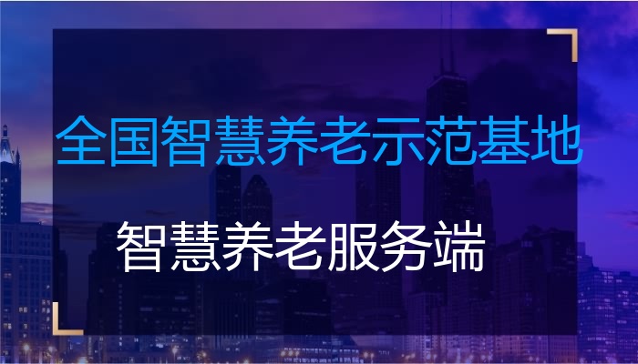 全国智慧养老示范基地
