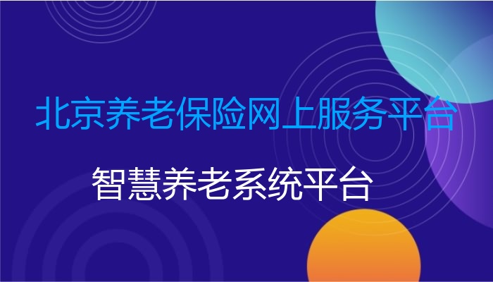 北京养老保险网上服务平台