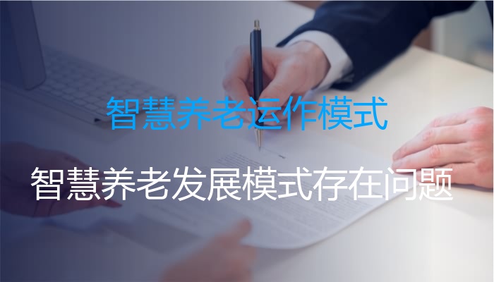 智慧养老运作模式